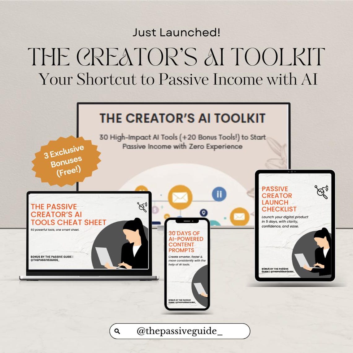 Passive Income Starter Kit | Digital Guide + Free Class | Beginner ...