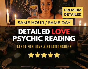 Same Hour Detailed Love Psychic Reading | Tarot for Love & Relationships | Soulmate, Twin Flame Clarity | Medium Guidance