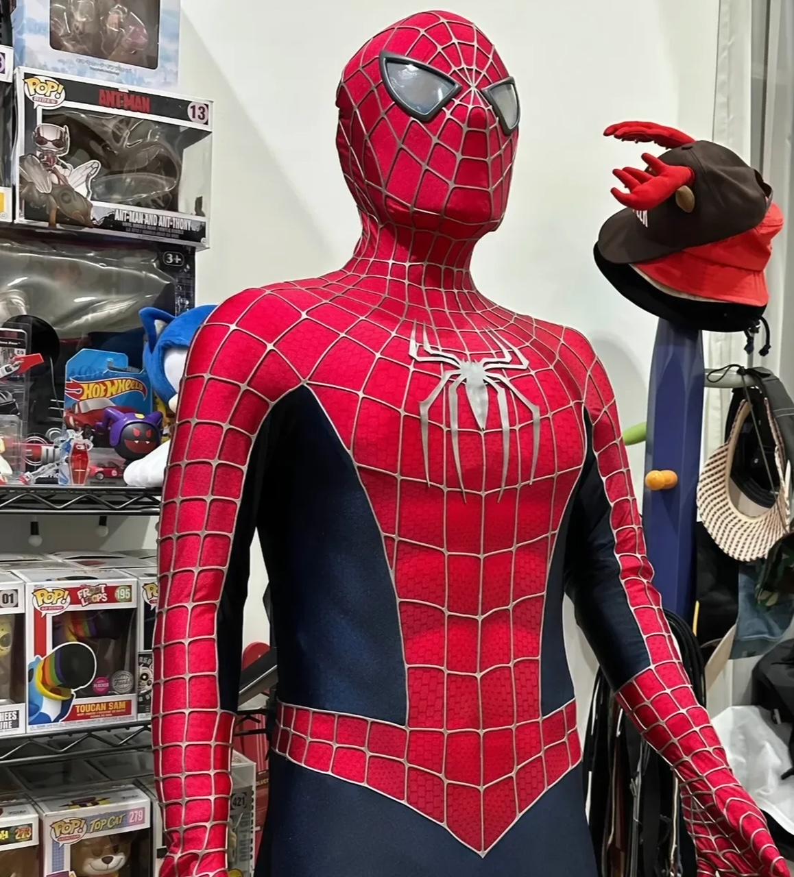 映画スパイダーマン サムライミ 2002 コスチューム レプリカハイク 映画スパイダーマン サムライミ 2002 コスチューム レプリカハイク