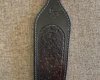 Dark Woodland Brown Sling with Moss Green Stitching