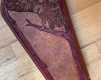 Pistol Case - Owl and Oakleaf design