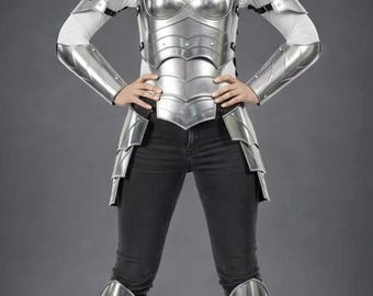 Brave Lady Knight Full Suit & Cuirass Armor Set: Medieval Lady Costume, Cosplay, LARP