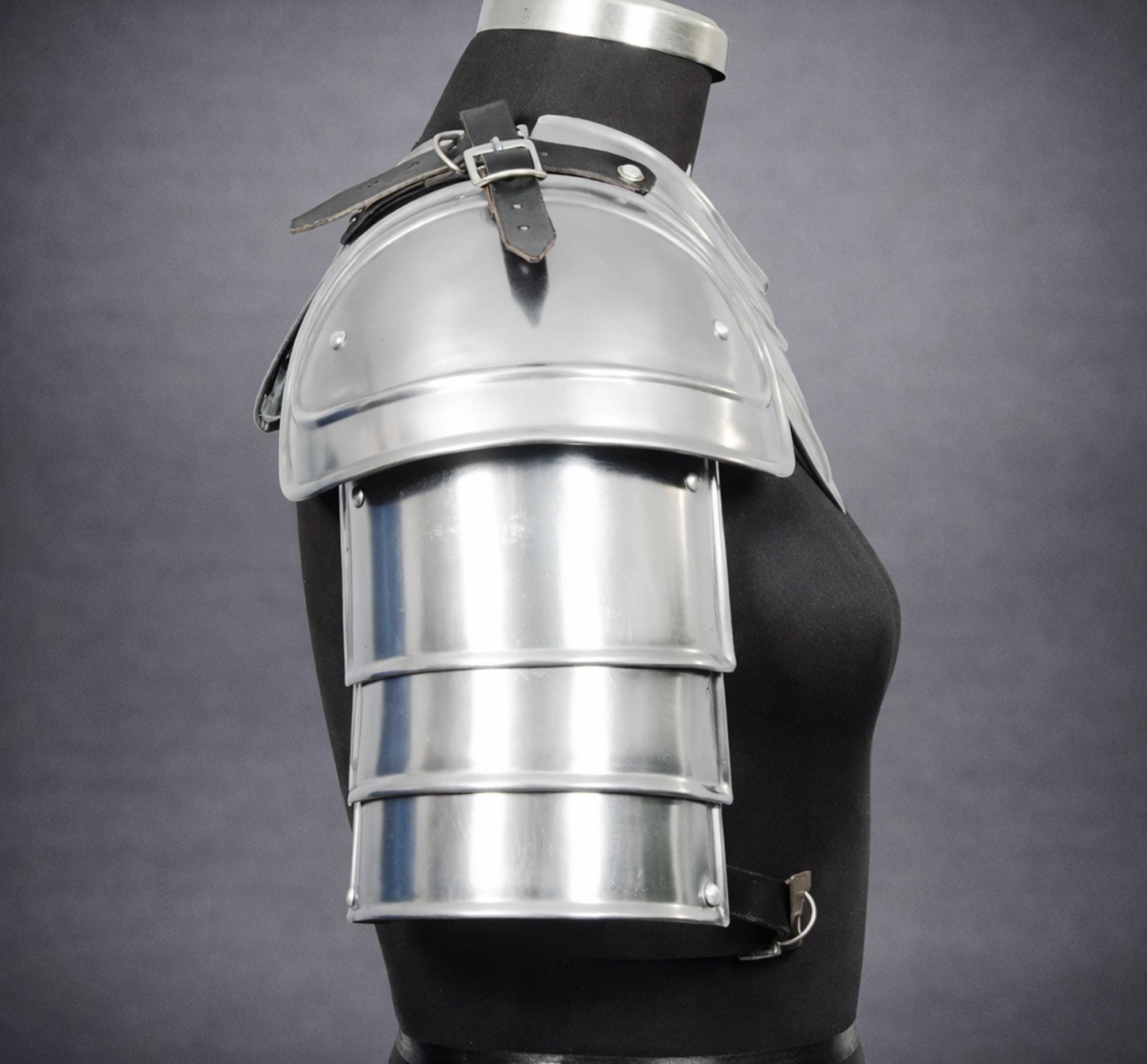 Female Knight Pauldron With Gorget & Shoulder Armor Set: LARP, Cosplay ...