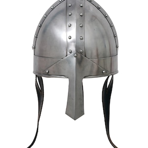 Medieval Norman Helmet Viking Armor  18 Gauge Steel Helmet for LARP, Cosplay, Reenactment  Crusader Helmet  Norse Warrior Costume