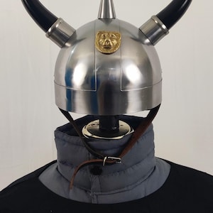 Viking Warrior Helmet with Horns  Medieval Armor Costume  LARP, Cosplay, Reenactment, Christmas Viking Gift, Halloween Helmet