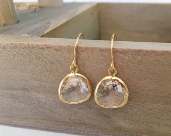 Gold Earrings, dainty earrings, gifts for her, minimalist, handmade jewelry, bridesmaid gifts