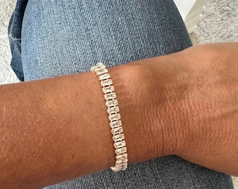 Dainty Crystal Bracelet: 18k Gold Plated Adjustable Bracelet