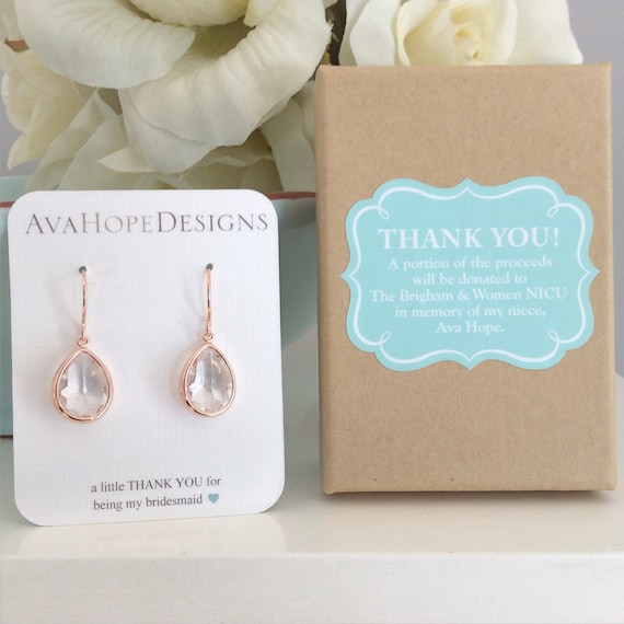 Etsy bridesmaid shop earrings