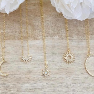 Sieradencadeaus voor haar, sierlijke ketting, opaalketting, gouden ketting, handgemaakte sieraden, sierlijke gouden ketting, minimalistisch, cadeaus voor haar