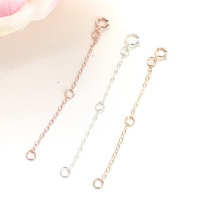 2 Necklace Extender Chain - Sterling Silver, Gold, Rose – Wild