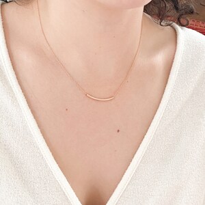 Gifts for her, rose gold necklace, simple necklace, dainty gold necklace, minimalist, Dainty Necklace, Gold Necklace