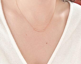 Gifts for her, rose gold necklace, simple necklace, dainty gold necklace, minimalist, Dainty Necklace, Gold Necklace