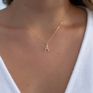 Dainty necklace, initial necklace, gold necklace, handmade jewelry, necklaces for women, Personalized Necklace, gifts for her