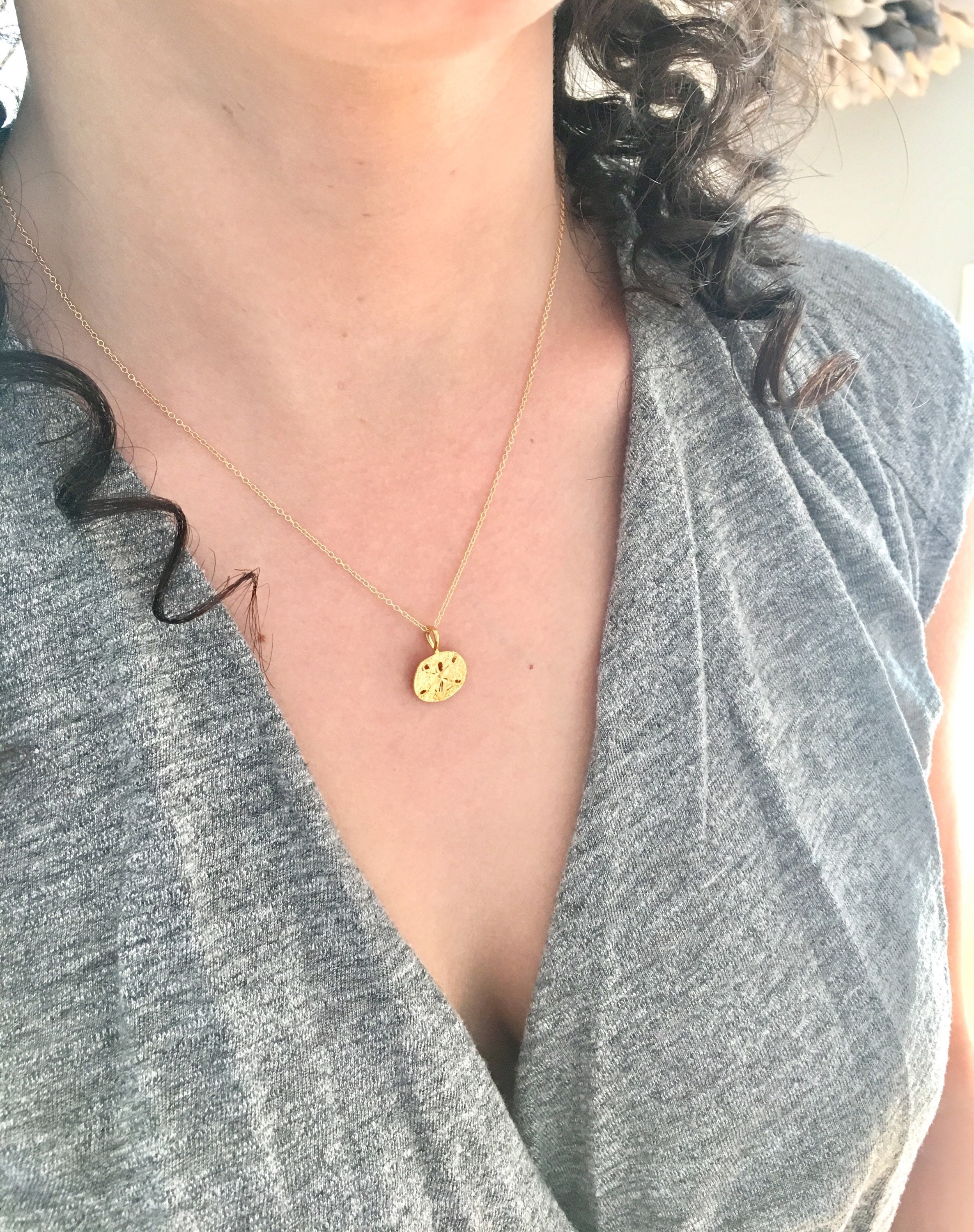 Gold Sand Dollar Necklace Mothers Day Gift Gifts for Her Handmade Jewelry Dainty Necklace Gold Necklace Minimalist Mom Gift Birthday Etsy Canada