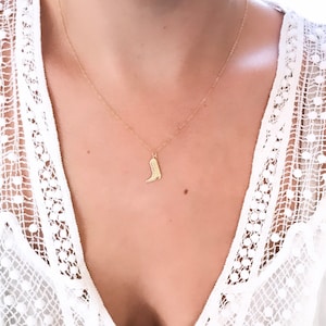 Cowboy Boot Necklace, Cowgirl charm, Dainty Cowboy Boot Necklace, Whimsical Gift, Fun Jewelry Gift, Birthday Gift, Western Necklace