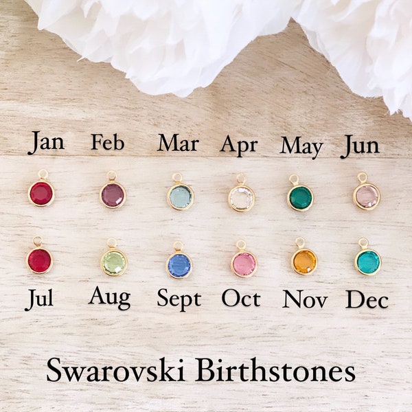 Add on Swarovski birthstone only, Swarovski birthstone, Swarovski charm, Mother’s Day gift
