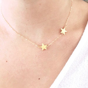 Star necklace, dainty necklace, dainty star necklace, gold necklace, minimalist, gifts for her