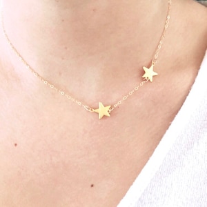 Star necklace, dainty necklace, dainty star necklace, gold necklace, minimalist, gifts for her