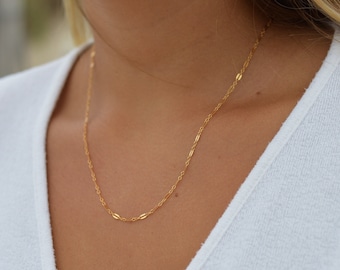 Gold Necklace • Dainty Gold Necklace • Minimalist • Necklaces for women • Gold Choker • Gold Lace Necklace • Gifts for her