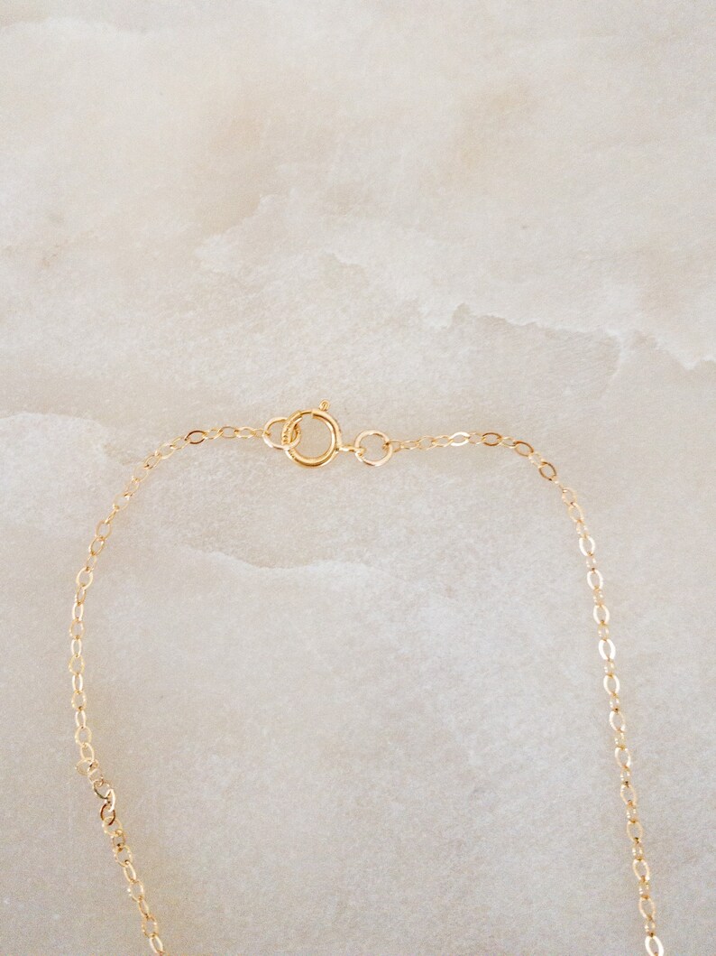 Gold Necklace Dainty Gold Necklace Gold Chain Dainty Etsy