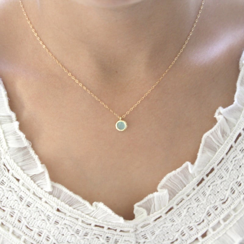 Mint speckle Necklace