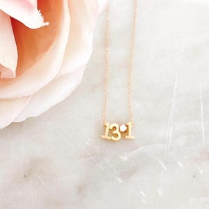 Personalized 13.1 Half Marathon Necklace: Sterling Silver Runner Gift