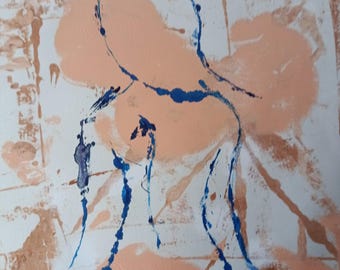 エヴァの女性のシルエット。現代アート