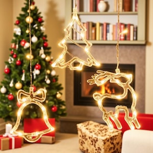 Weihnachts-hängendes feenhaftes Licht, dekorative geführte Partylichter, Batterie-Schnur verzieren Beleuchtung, Plug-In-Nachtlampen