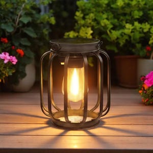 Outdoor Solar Powered Led Light, Outside Hanging Solar Lantern, Garden Exterior Porch Lamp, Landscape Fairy Night Lights
