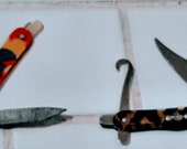 Lot of 2 vintage miniature Pocket knives Made in Japan