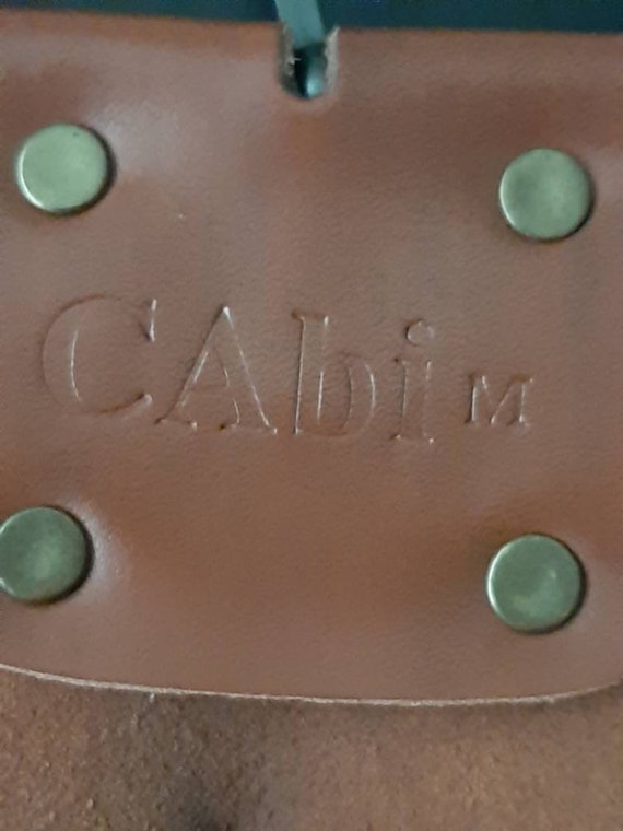 Vintage Gabi size Med leather belt. Southwest wov… - image 4