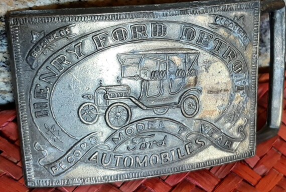 Vintage ford top belt buckle