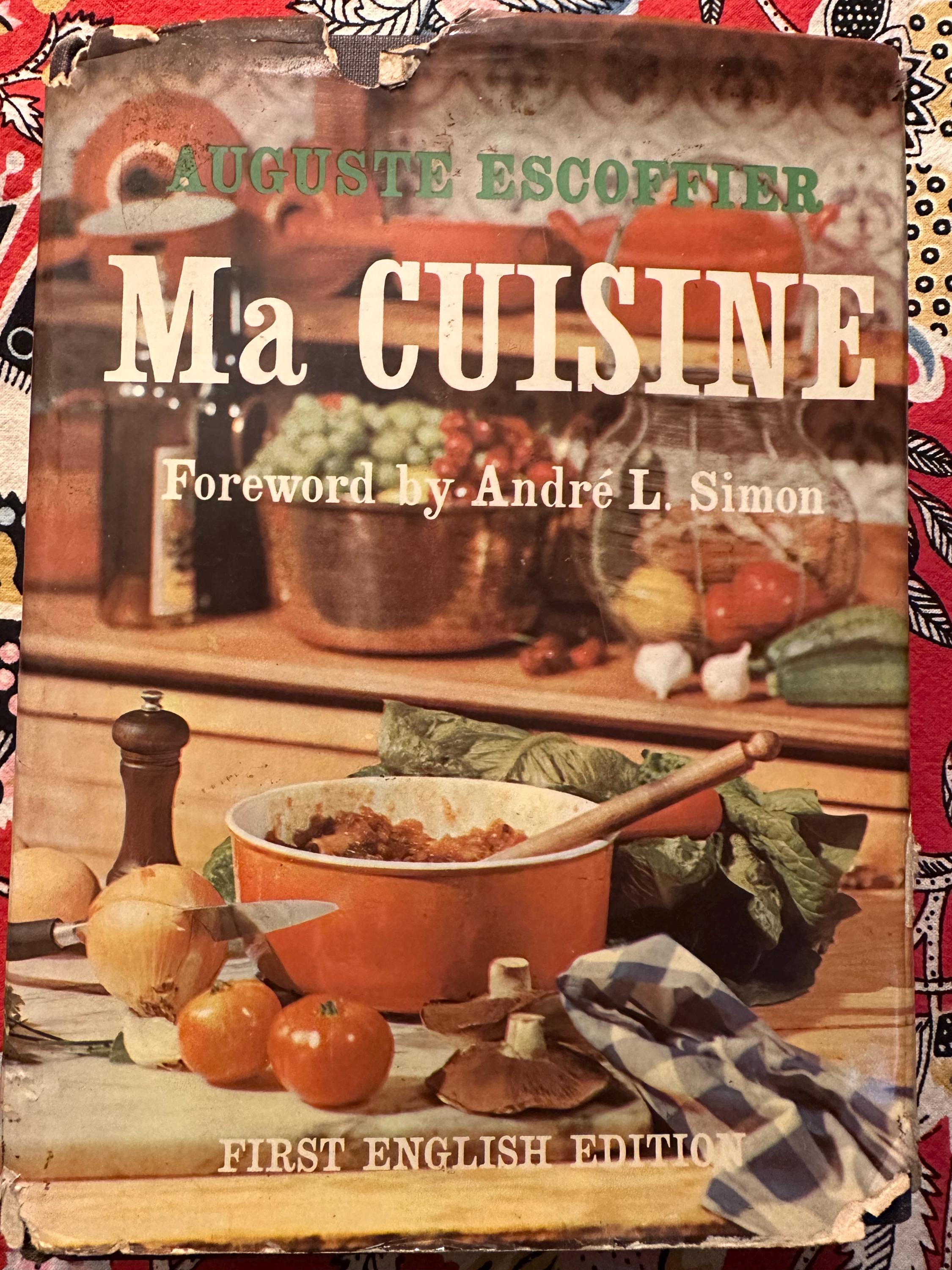 Vintage 1934 First English Edition of Ma Cuisine by Auguste
