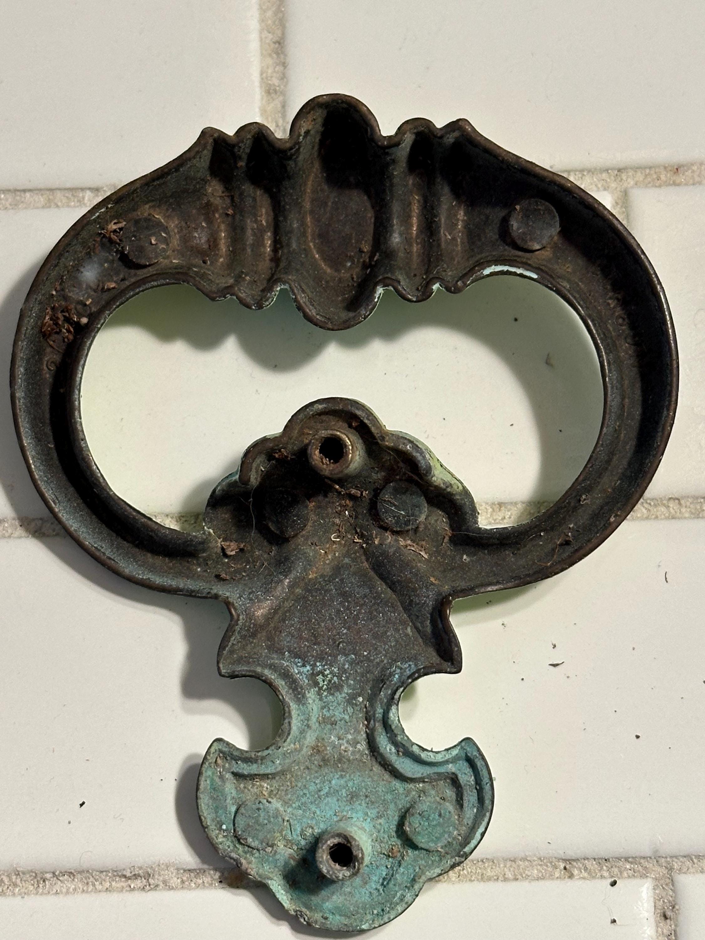 Vintage Mint Green Chippy Peely Shabby Chic Drawer Pull Double Hole - Etsy