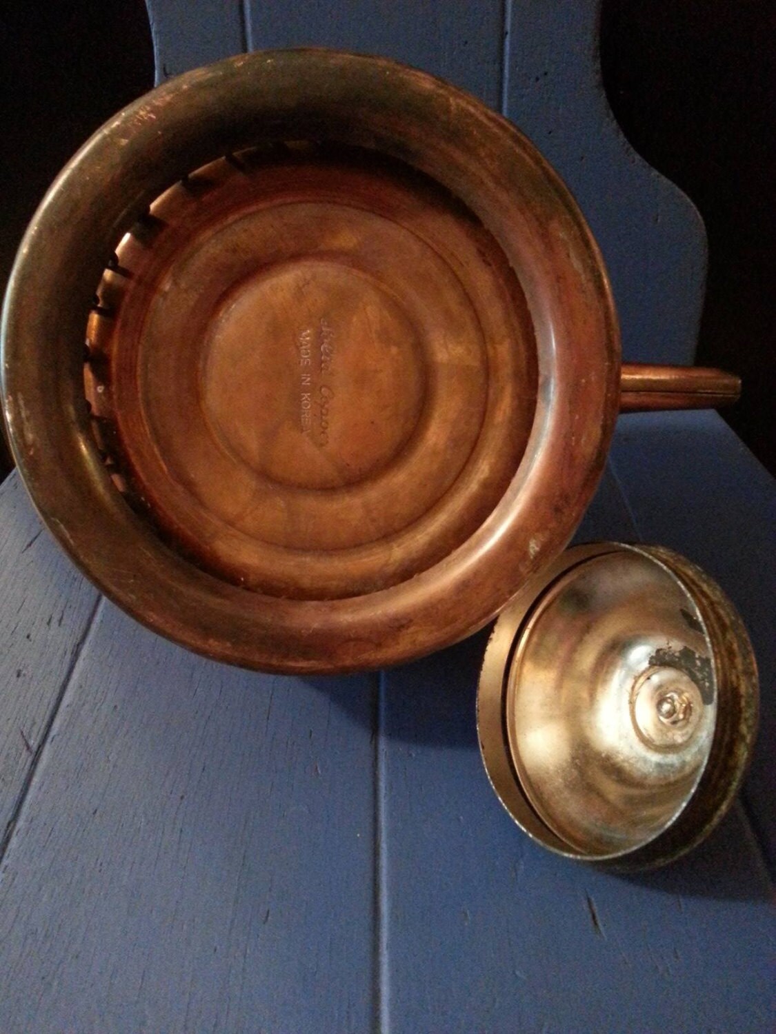 Vintage Korean Copper Tea Pot. Copper Teapot. Farmhouse Etsy