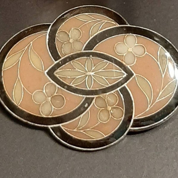 Vintage art Deco resin brooch pin