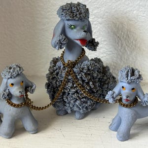 Vintage Miniature Blue Poodle Figurine - Etsy