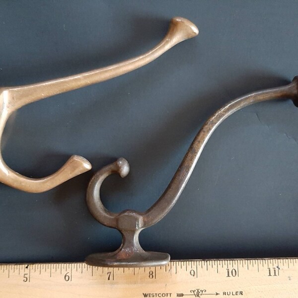 Brass Coat Hooks Etsy