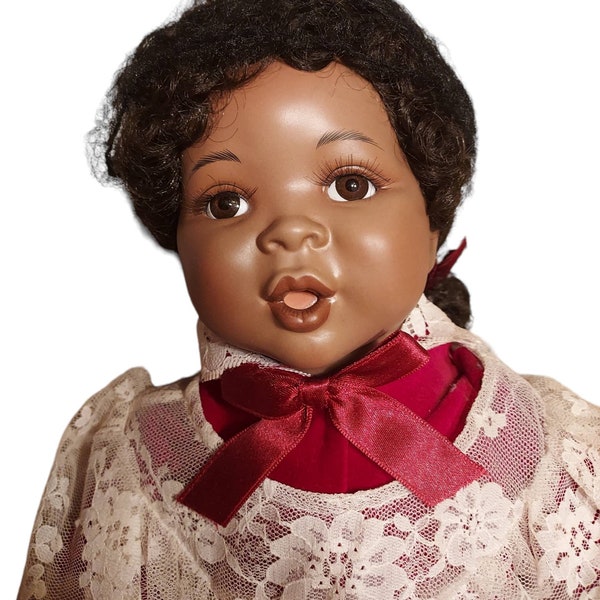 African American Porcelain Dolls Etsy