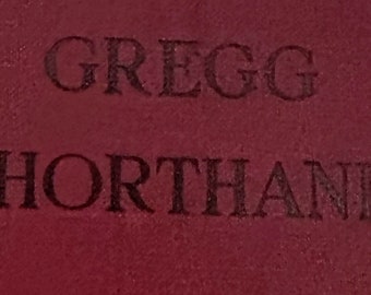 Vintage Gregg shorthand anniversary edition 1949