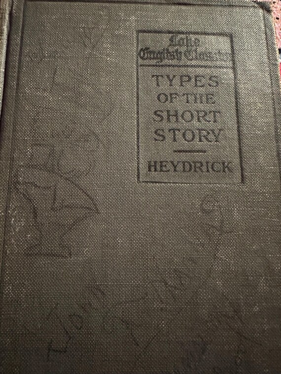 Antique English High School Textbook Types of the Short