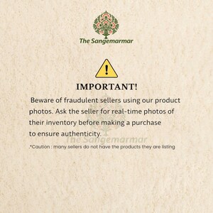 May include: A beige informational graphic featuring a green tree logo and the text: IMPORTANT! Beware of fraudulent sellers using our product photos. Ask the seller for real-time photos of their inventory before making a purchase to ensure authenticity.