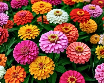 100 California Giants Zinnia frön för trädgårdsplantering med stora ljusa blommor Zinnia elegans