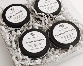 All-natürliche ungiftige Kerze Sample Pack - 2 Unze | Mischung aus Bienenwachs und Kokosnusswachs