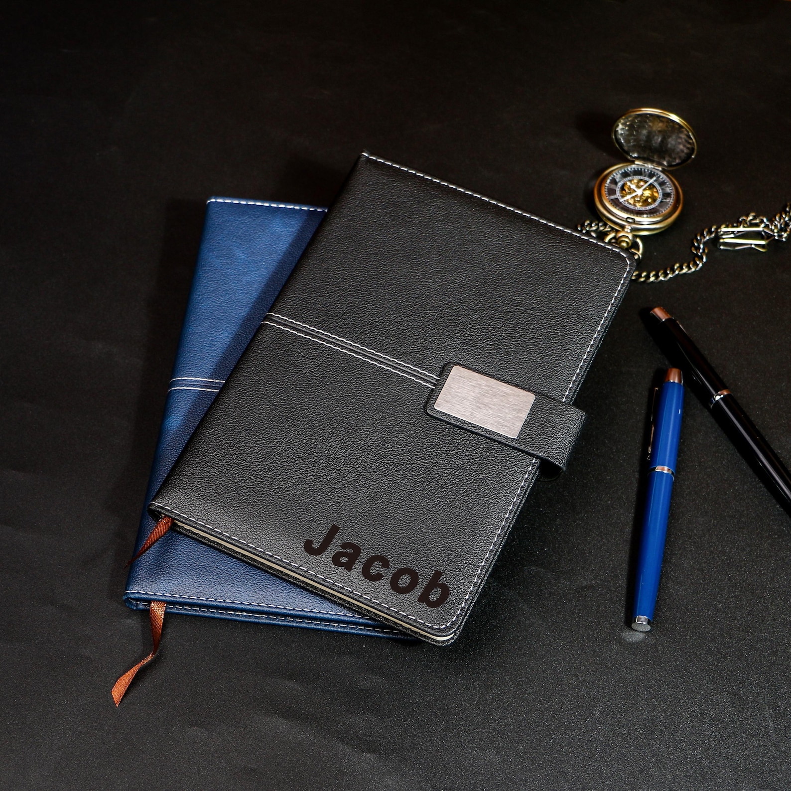 Custom Business Logo Notebook Gift Set – Personalized Corporate Journal ...