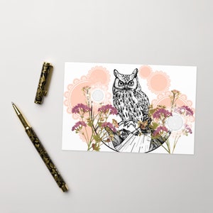 Carte de voeux Wildwood Owl (vierge)