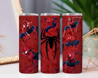 Folia na kubek Spider-Man: Dynamiczny bezszwowy PNG (20 uncji i 30 uncji)