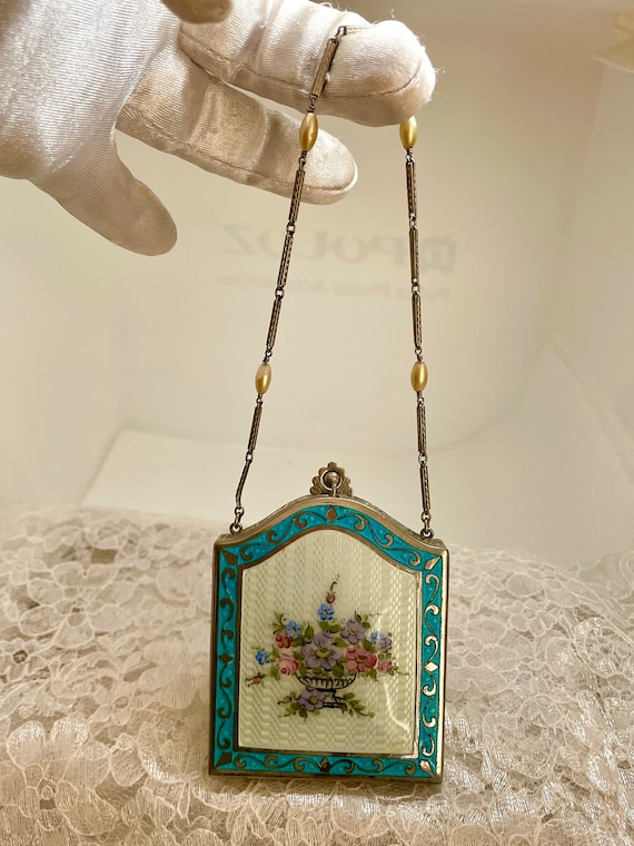 Dance compact purse enamel Gorgeous Personal Coll… - image 3