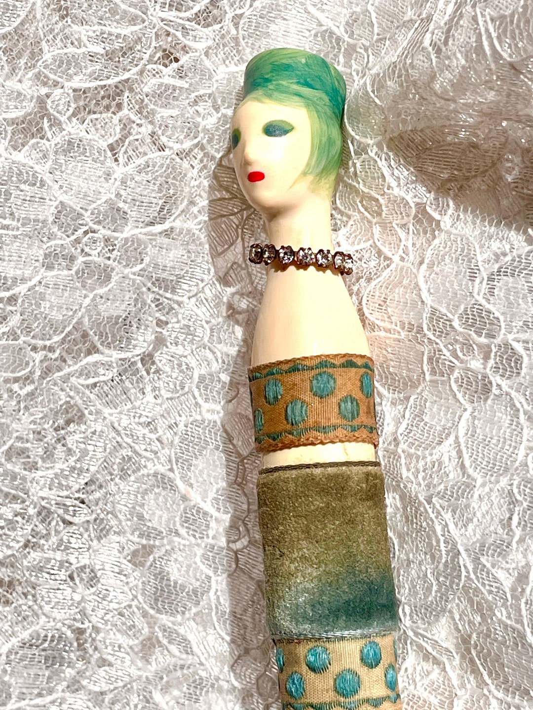 Revlon Couturines Doll Lipstick 1961 Rhinestones Choker Etsy