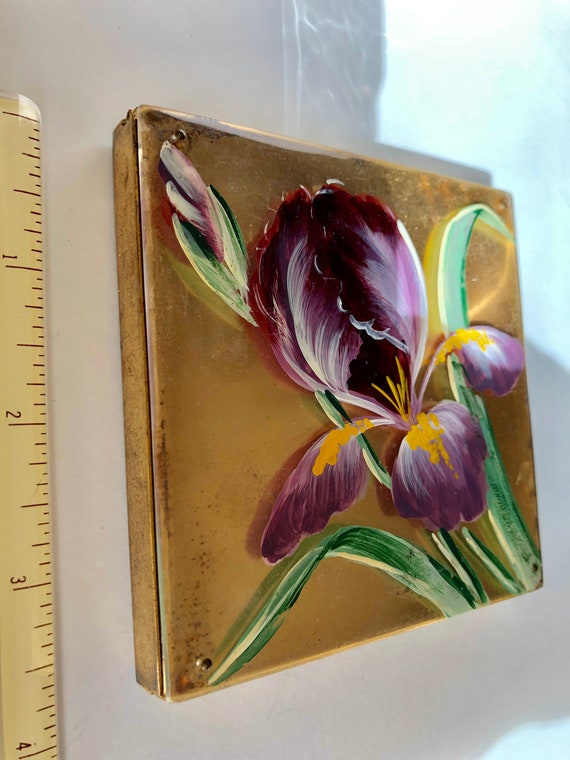 Lovely Purple Easter Iris Flower Lucite Plexiglas… - image 10